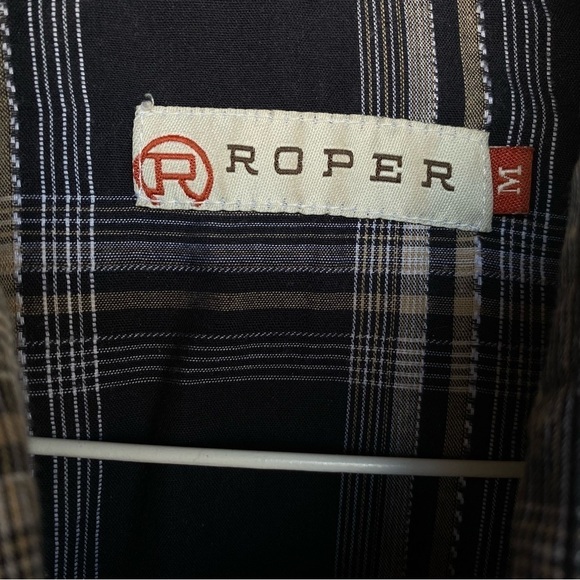 ROPER Western plaid button down Mens size M - Picture 5 of 9